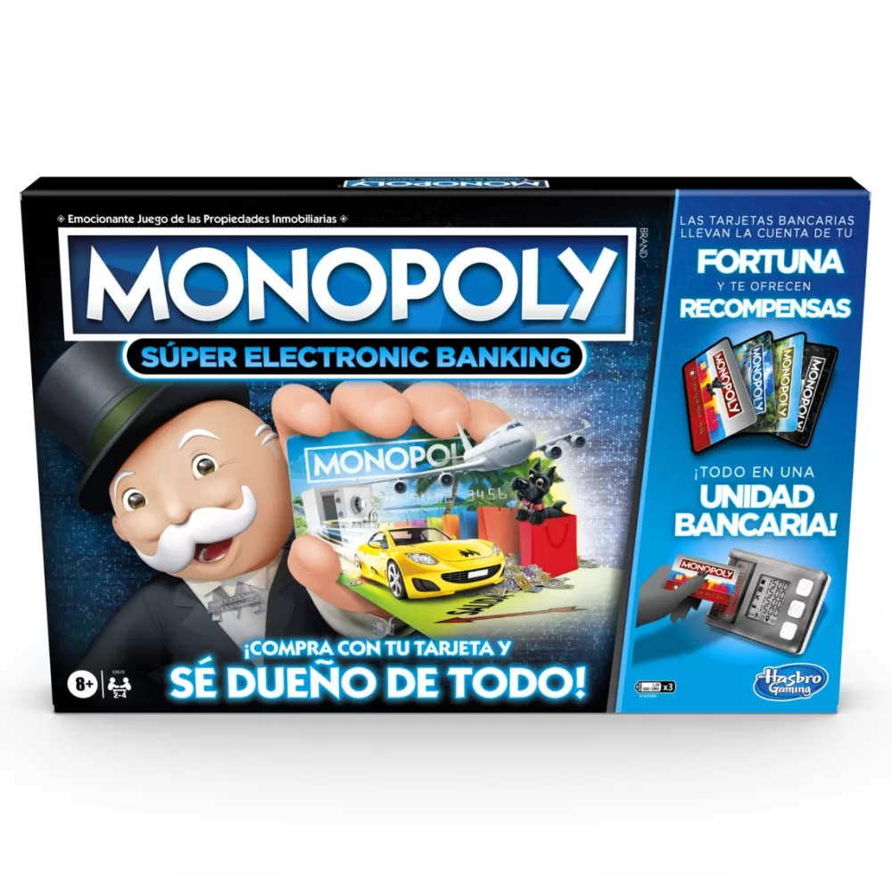 Monopoly Juego De Mesa Super Electronic Banking Hasbro Gaming New