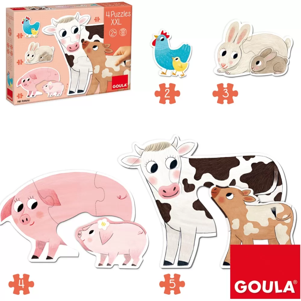 Goula Preescolar*Juguete De Madera Puzzle Xxl Mamas Y Bebes