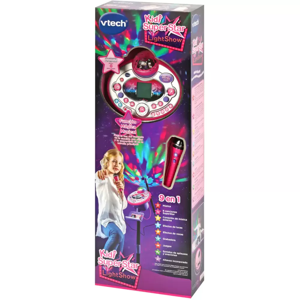 VTech Kidi Superstar Lightshow Microfono Karaoke Infantil New