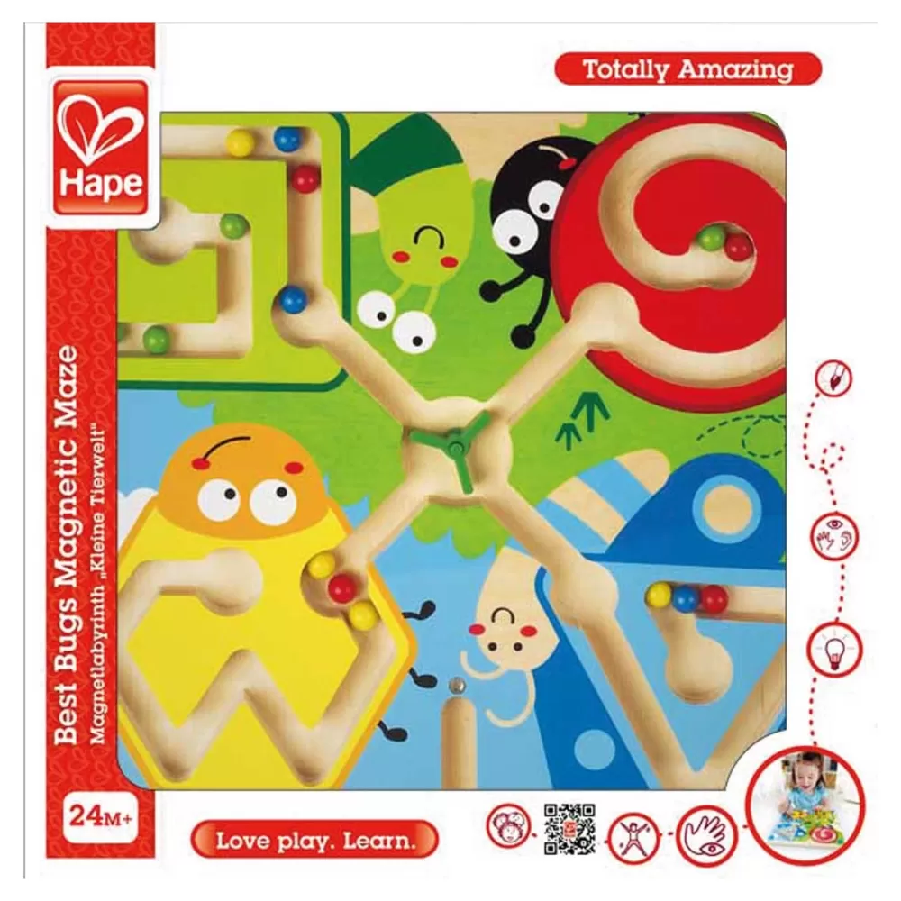 Hape Preescolar*Laberinto Iman Insectos Juguete De Madera