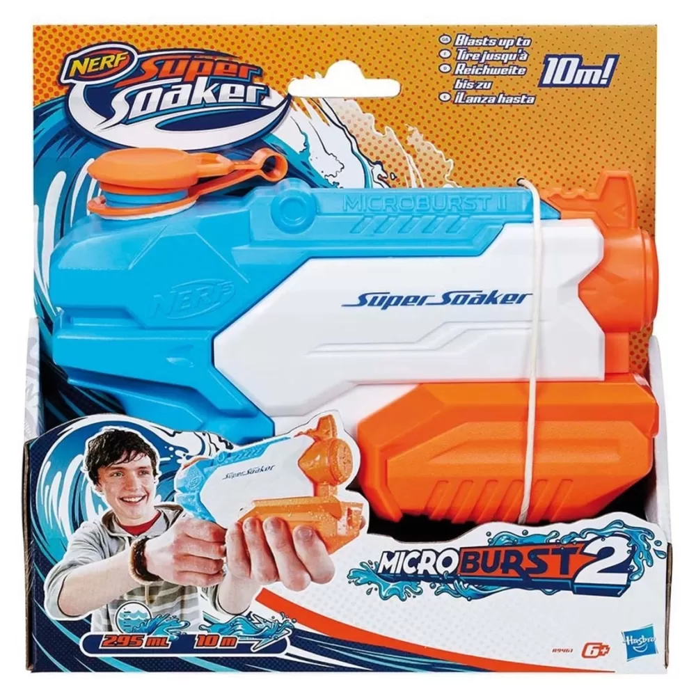 Nerf Juguetes Al Aire Libre*Lanzador De Agua Microburst Ii Super Soaker