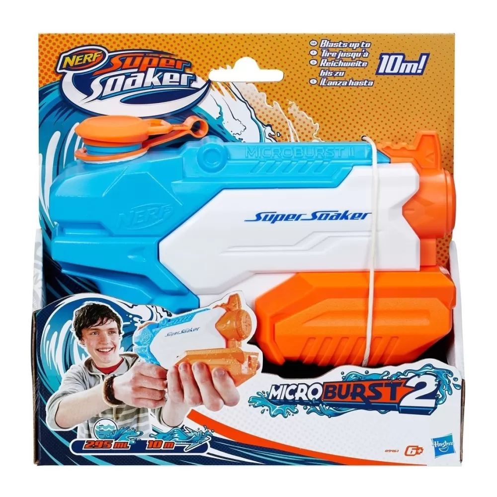 Nerf Juguetes Al Aire Libre*Lanzador De Agua Microburst Ii Super Soaker