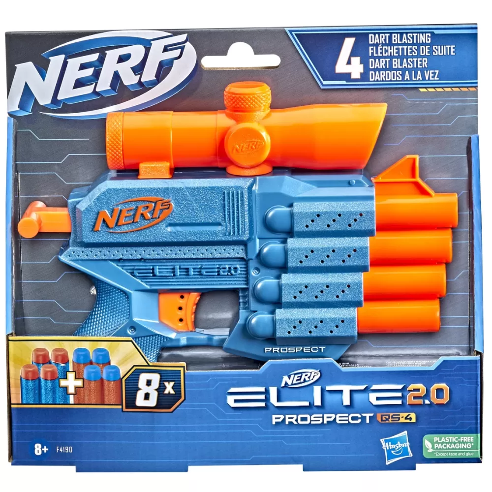 Nerf Juguetes Al Aire Libre*Lanzador Elite 2.0 Prospect Qs 4