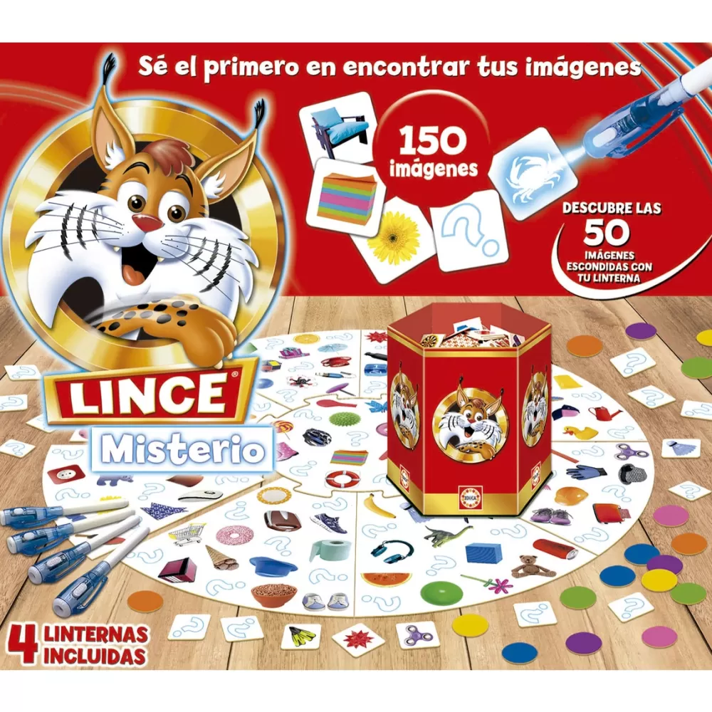 Educa Borrás Juegos De Mesa*Lince Misterio 150 Imagenes