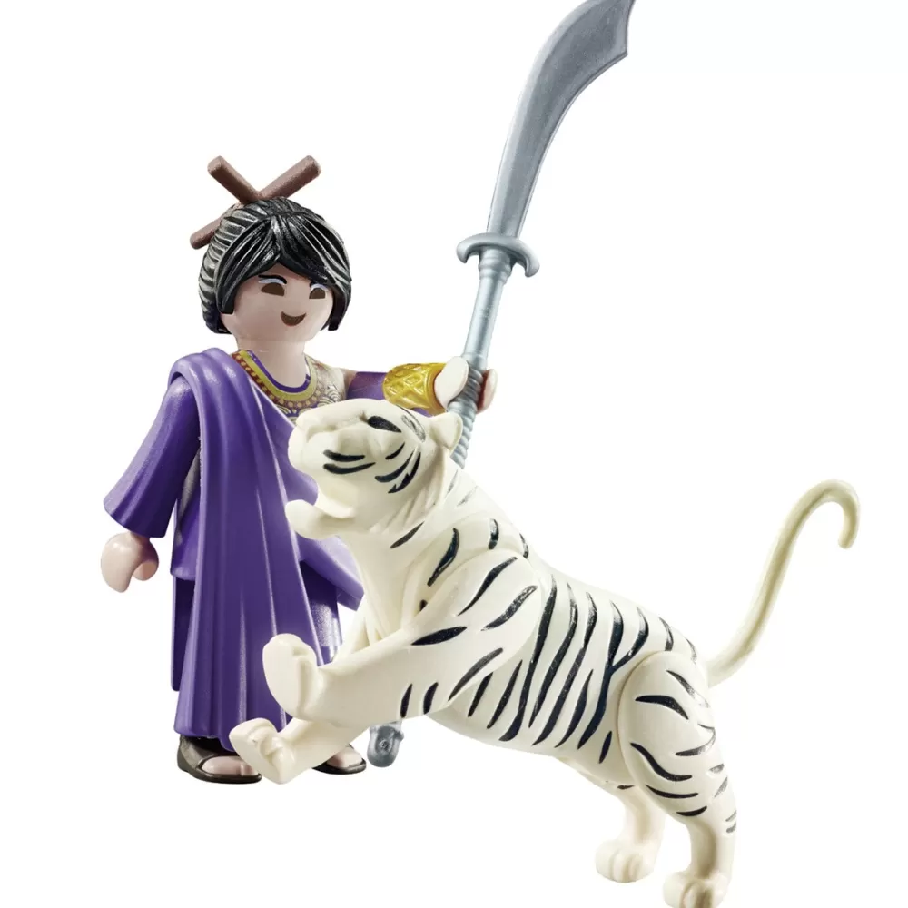 Playmobil Muñecos Articulados*Luchadora Asiatica Con Tigre Special Plus