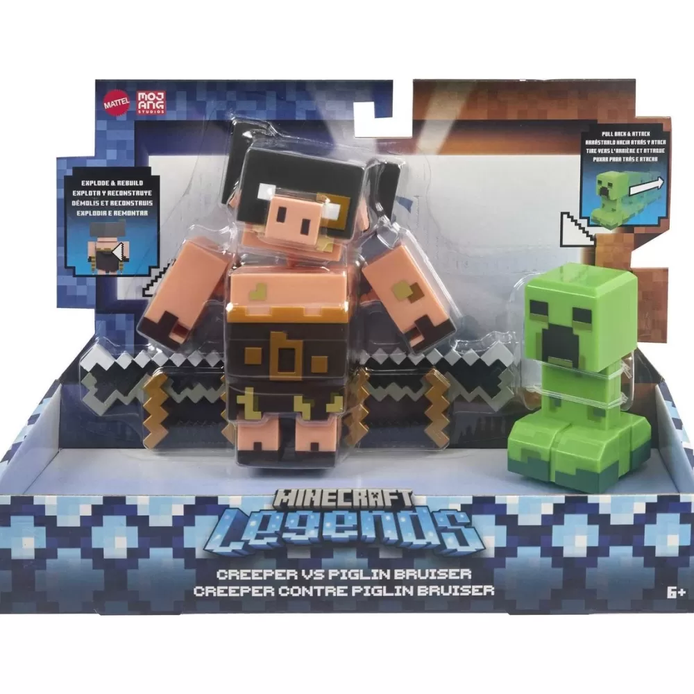 Minecraft Muñecos Articulados* Legends 2 Figuras De Accion Nerviosas Surtidas