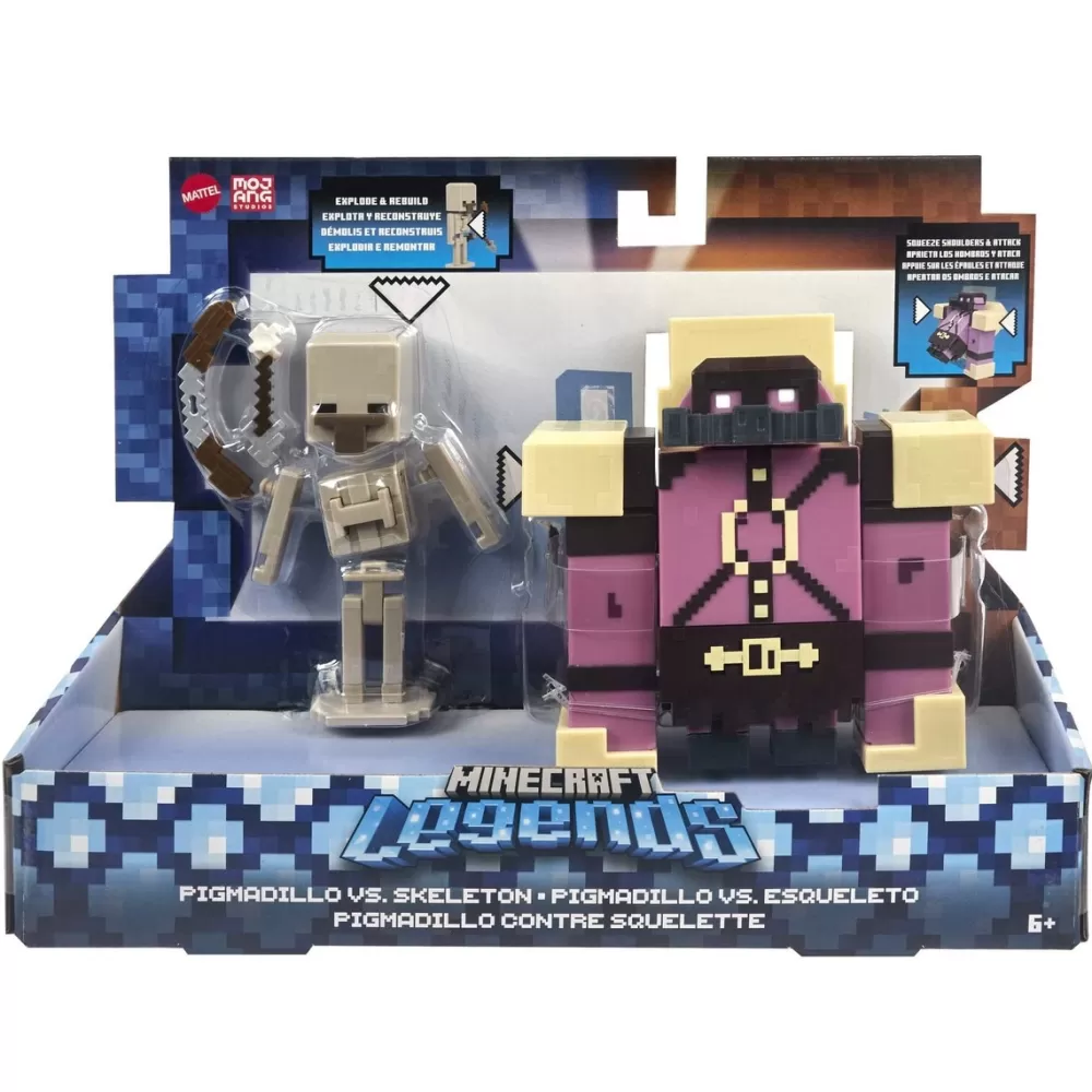 Minecraft Muñecos Articulados* Legends 2 Figuras De Accion Nerviosas Surtidas