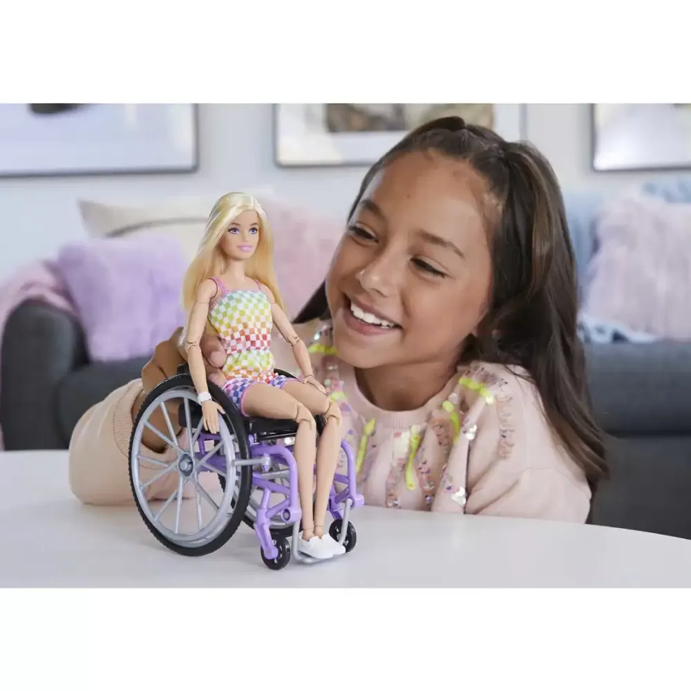 Barbie Muneca Rubia Con Silla De Ruedas Fashionista Best Sale