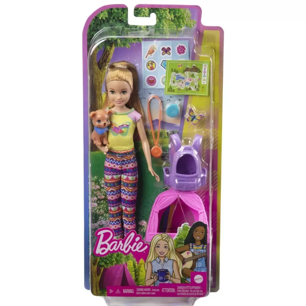 Barbie Munecas Y Peluches*Muneca ¡Vamos De Camping! Munecas Con Mascotas