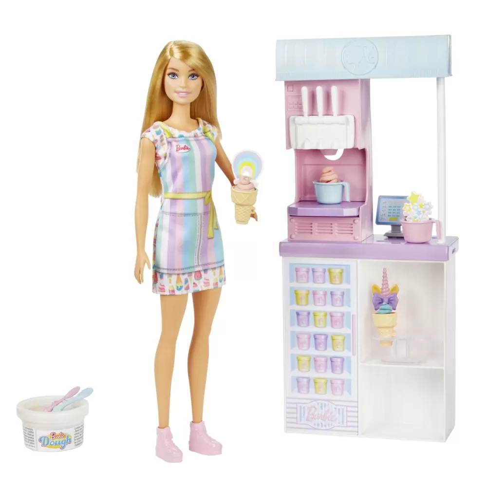 Barbie Munecas Y Peluches*Muneca Y Su Tienda Heladeria