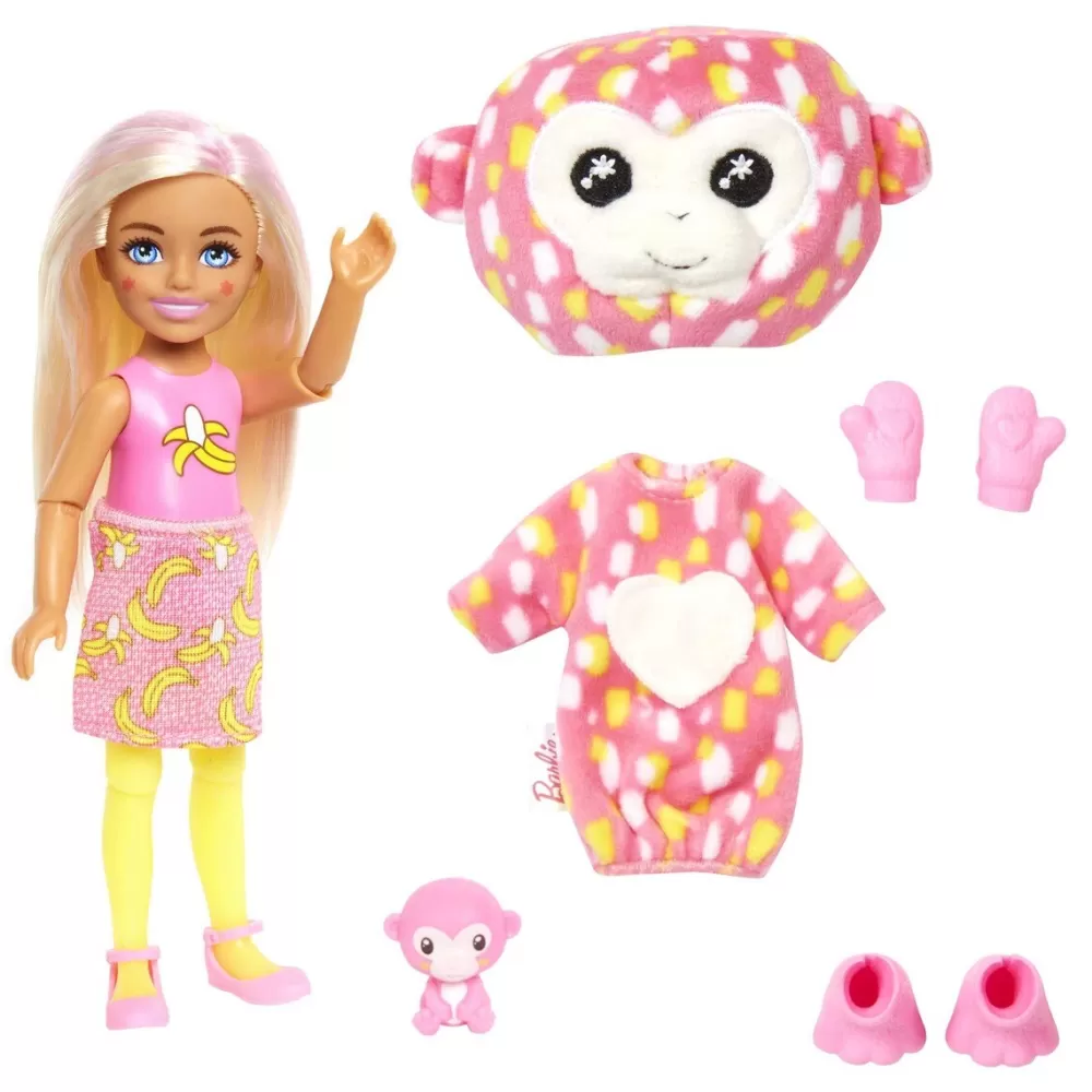 Barbie Muneca Chelsea Con Disfraz De Mono Cutie Reveal Clearance