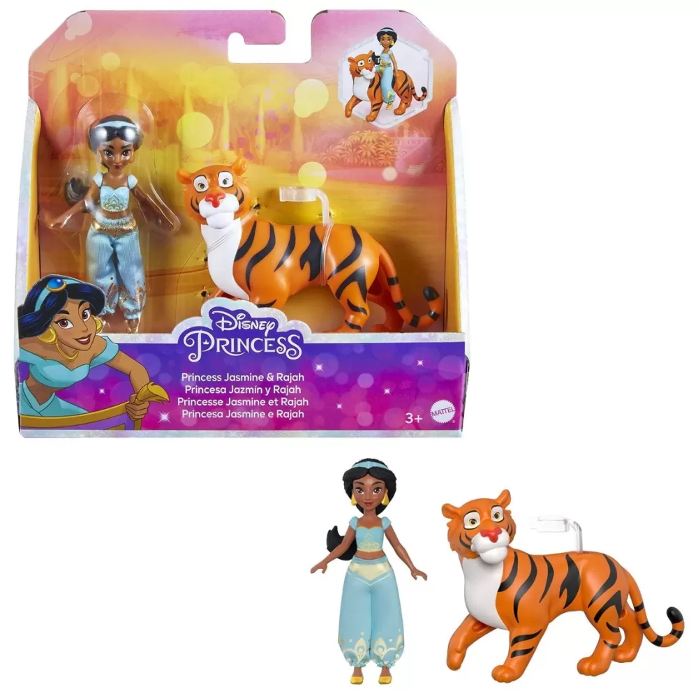 Mattel Munecas Y Peluches*Muneca Princesa Jasmin Con Tigre Rajah Disney Princess Minis