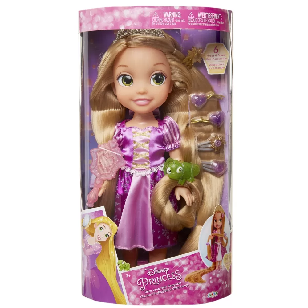 Disney Munecas Y Peluches*Muneca Rapunzel 35 Cm Melena Ultra Larga Princess