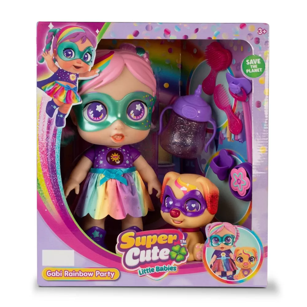 Supercute Munecas Y Peluches*Muneca Y Mascotas Interactiva Super Cute Rainbow Party Doll