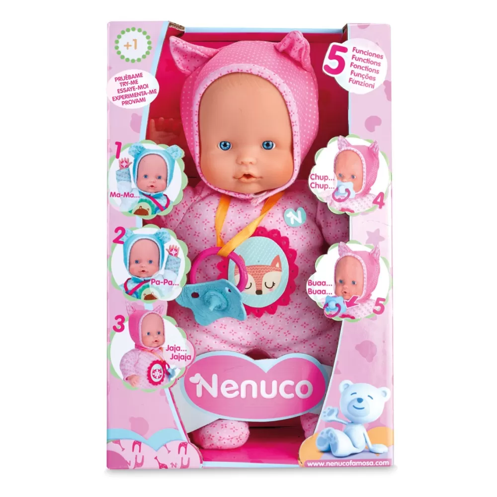 Nenuco Munecas Y Peluches* Blandito 5 Funciones Rosa