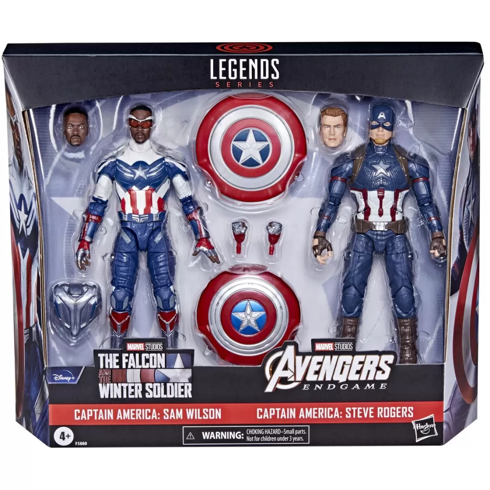 HASBRO FAN Pack 2 Figuras Capitan America Marvel Legends Flash Sale