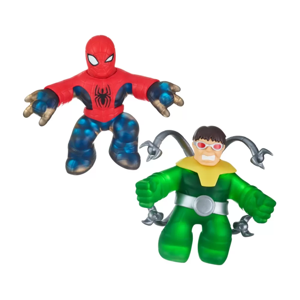 BANDAI Muñecos Articulados*Pack 2 Figuras Spiderman Vs Dr.Octopus-Goo Jit Zu