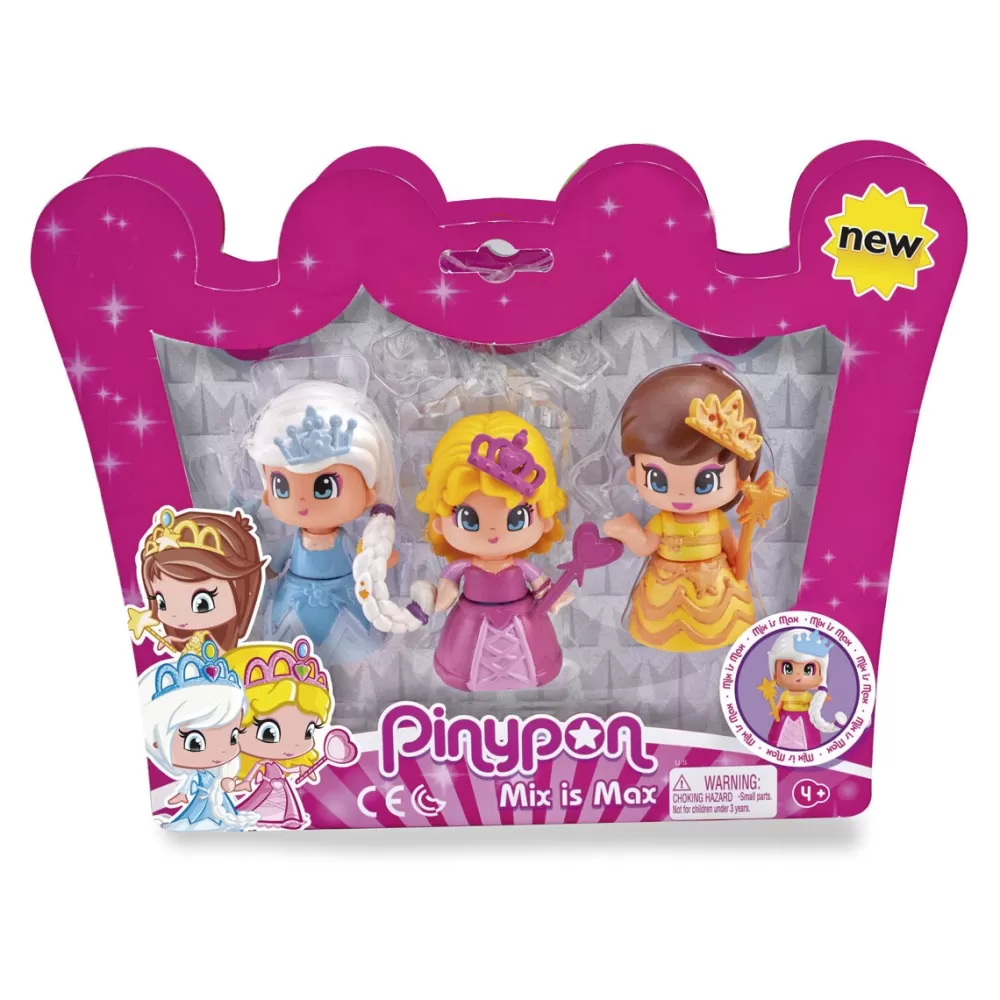 Pinypon Munecas Y Peluches*Pack 3 Princesas Famosa