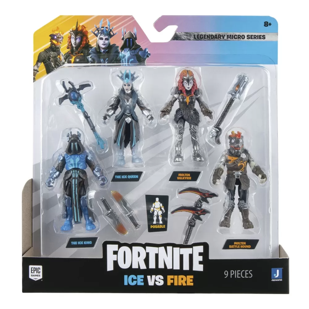 Toy Partner Muñecos Articulados*Pack 4Figuras Fortnite