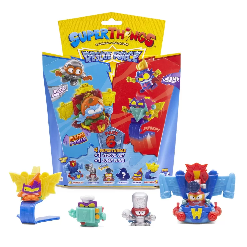 Superthings Muñecos Articulados*Pack Coleccionable Rescue Force Pack 6