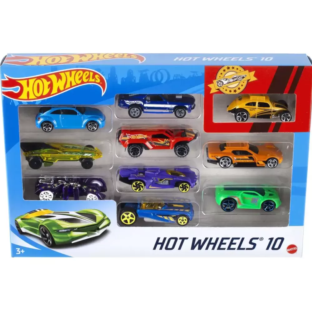 Hot Wheels Pack De 10 Vehiculos Fashion