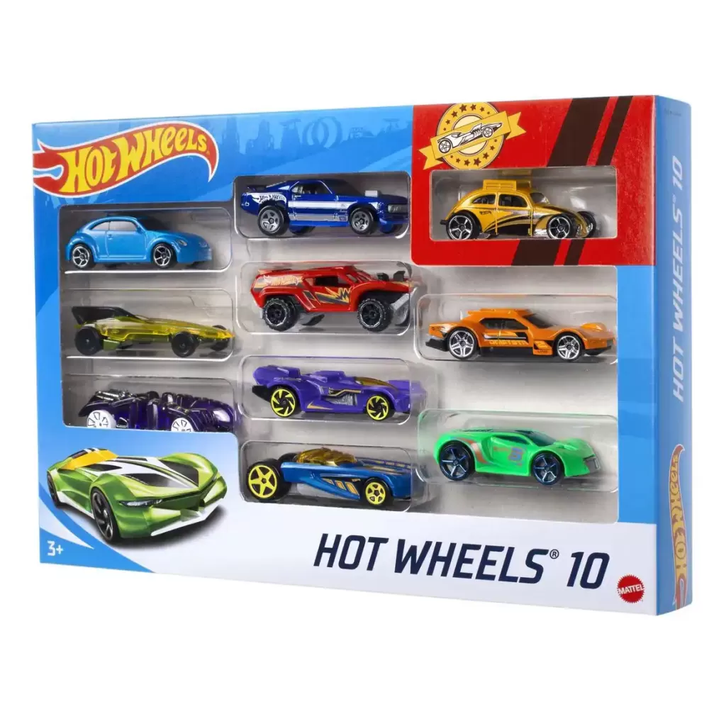 Hot Wheels Pack De 10 Vehiculos Fashion