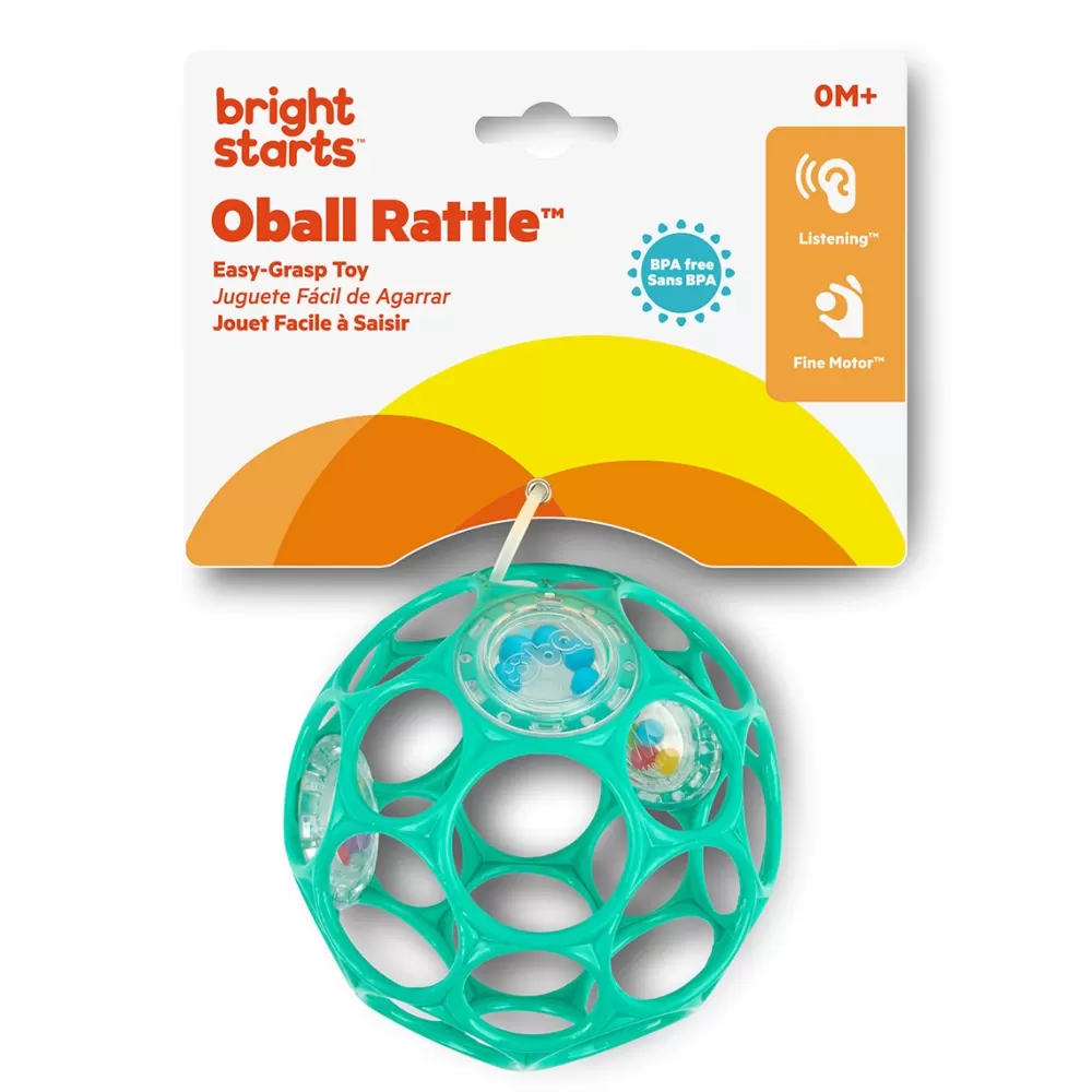 Bright Starts Preescolar*Pelota Oball Rattle Easy-Grasp Bright Stars