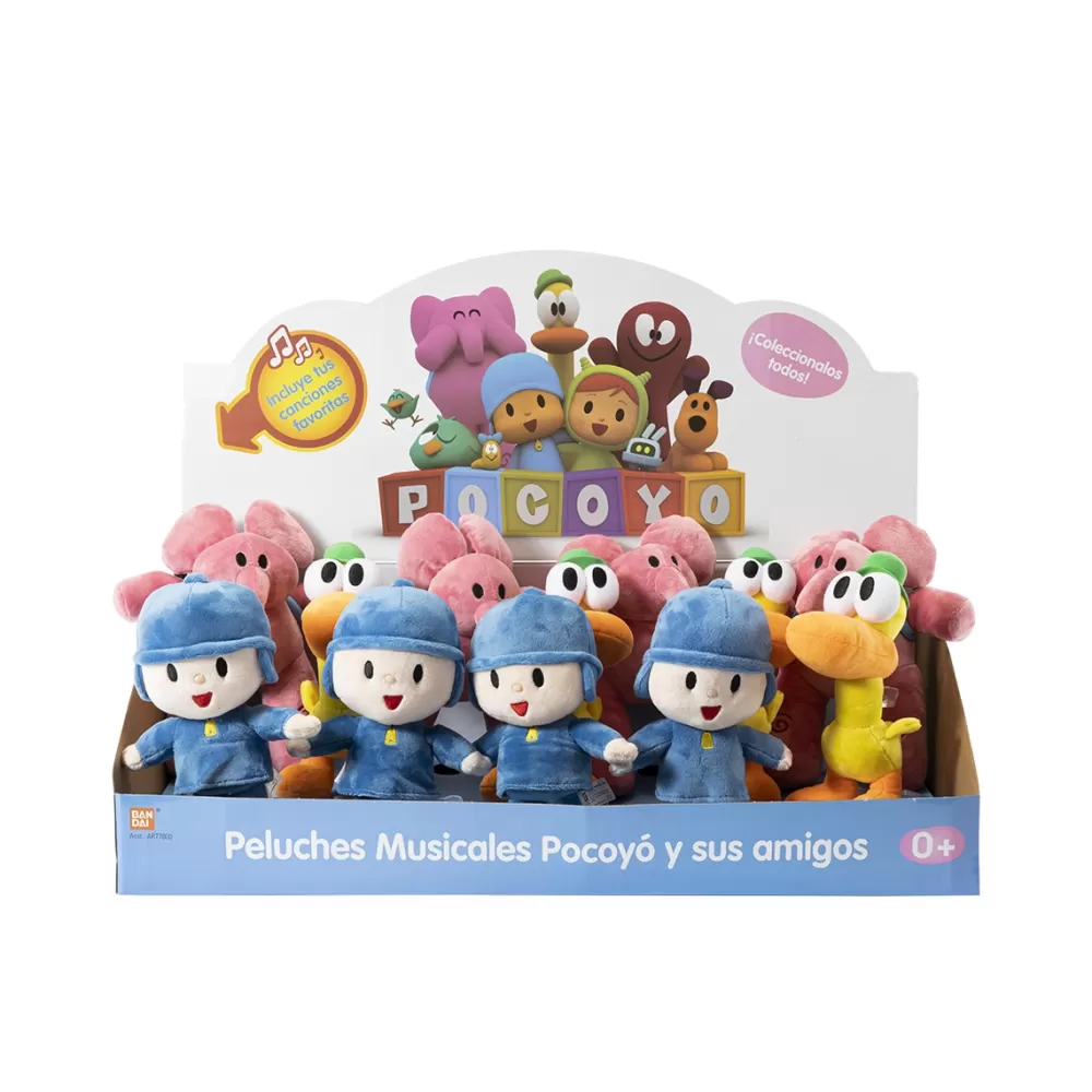 BANDAI Preescolar*Peluches Musicales Pocoyo Y Sus Amigos