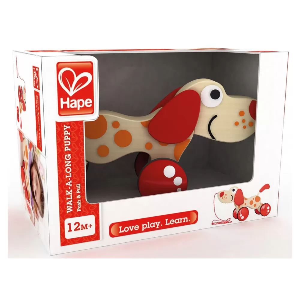 Hape Preescolar*Perrito Pepe Arrastre Juguete De Madera