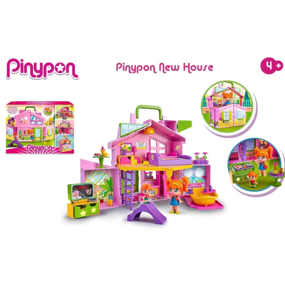 Pinypon Munecas Y Peluches* La Casa Rosa Maletin