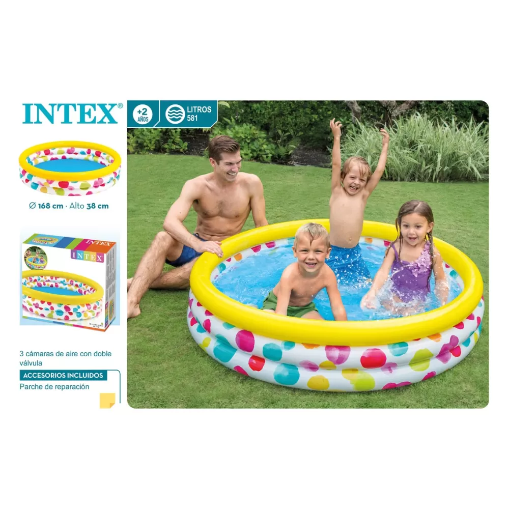 Colorbaby Juguetes Al Aire Libre*Piscina 3 Aros Multicolor