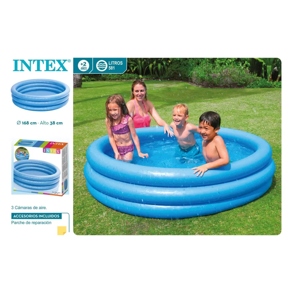 Colorbaby Juguetes Al Aire Libre*Piscina Hinchable 3 Aros Azul