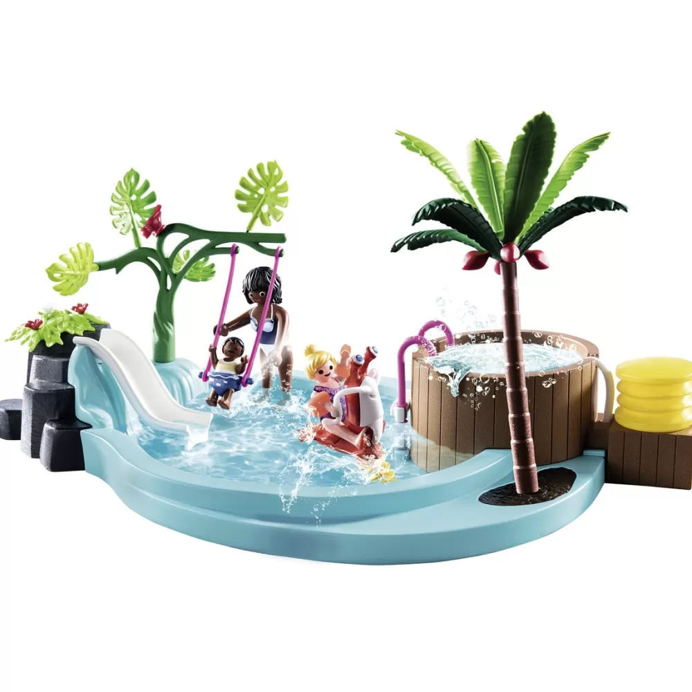 Playmobil Muñecos Articulados*Piscina Infantil Con Banera Hidromasaje Family Fun