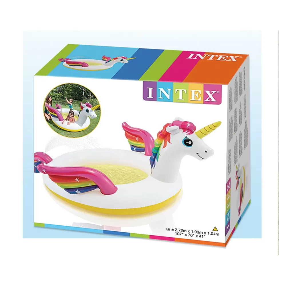 Intex Juguetes Al Aire Libre*Piscina Spray Unicornio