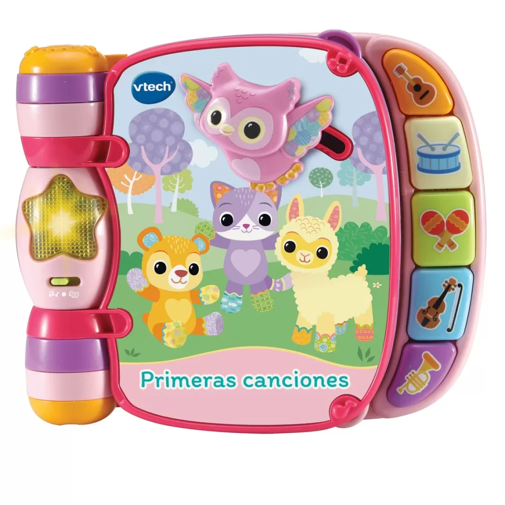 VTech Preescolar*Primeras Canciones Libro Interactivo Para Bebes Rosa Baby