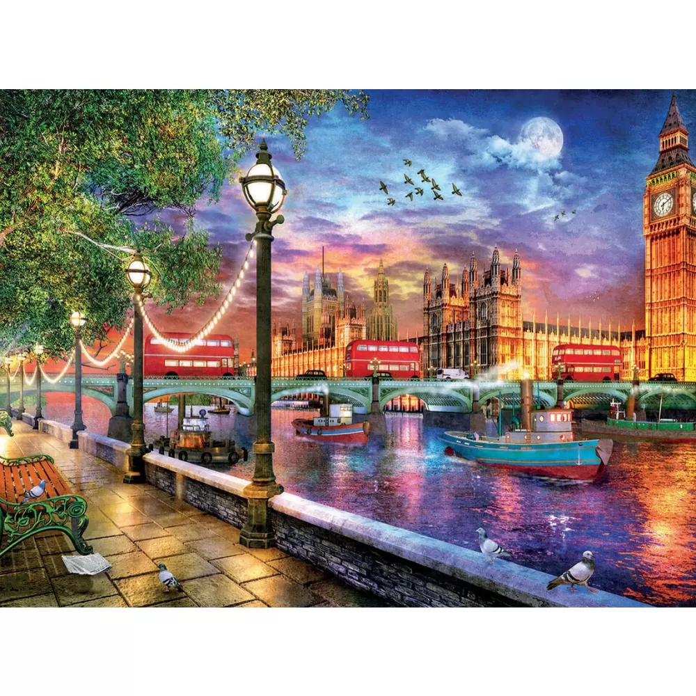 Educa Borrás Puzzles Y Construcciones*Puzzle 2000 Piezas Londres Al Atardecer