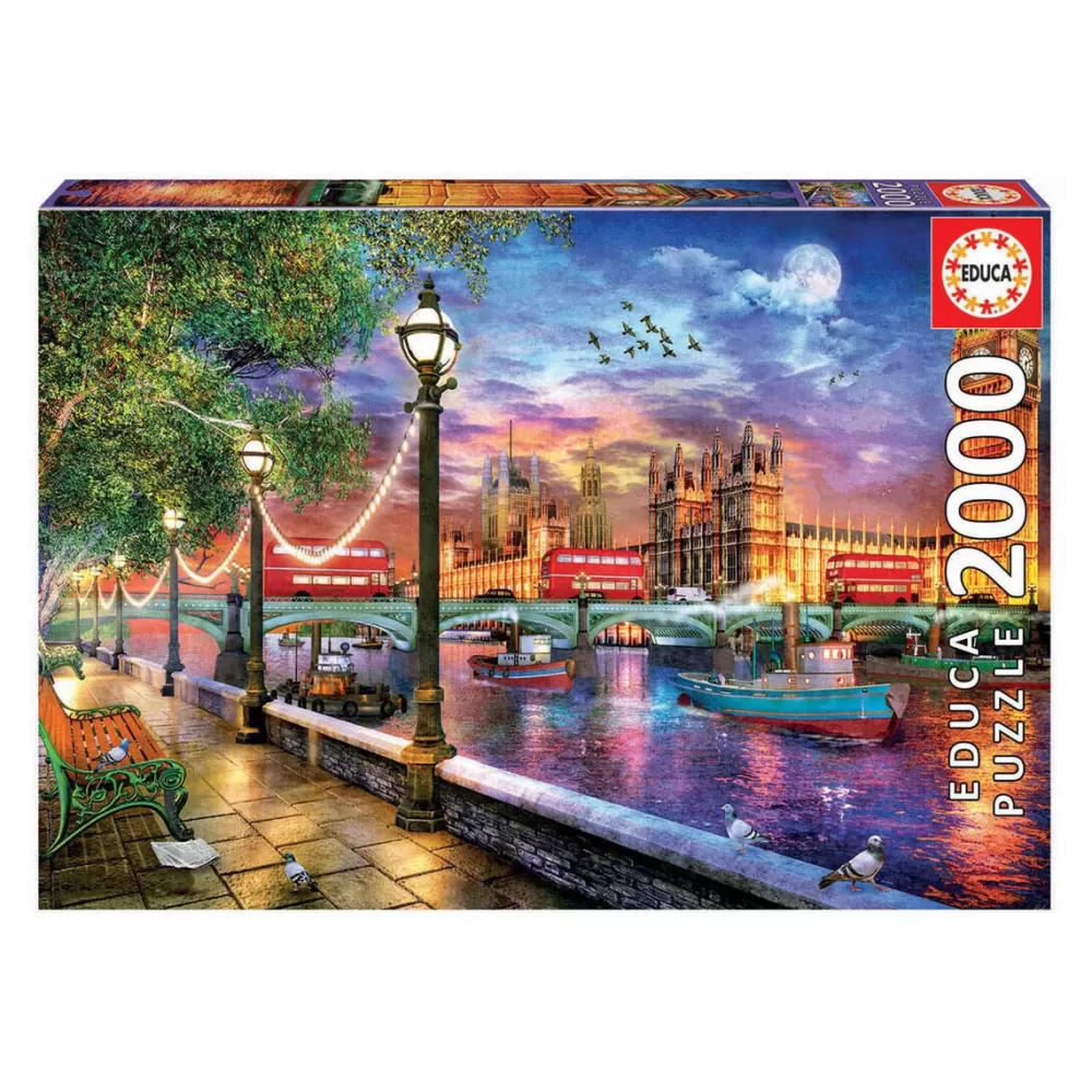 Educa Borrás Puzzles Y Construcciones*Puzzle 2000 Piezas Londres Al Atardecer