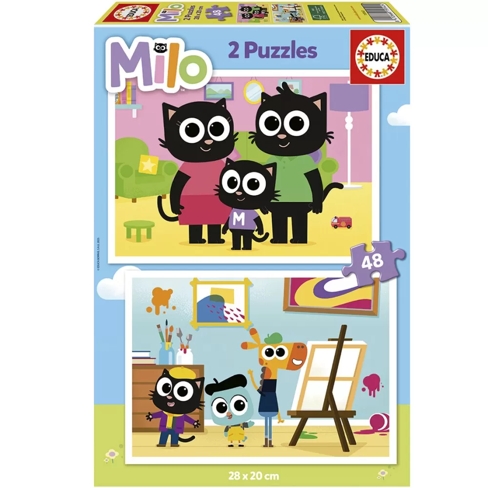 EDUCA Puzzle 2X48 Milo Best