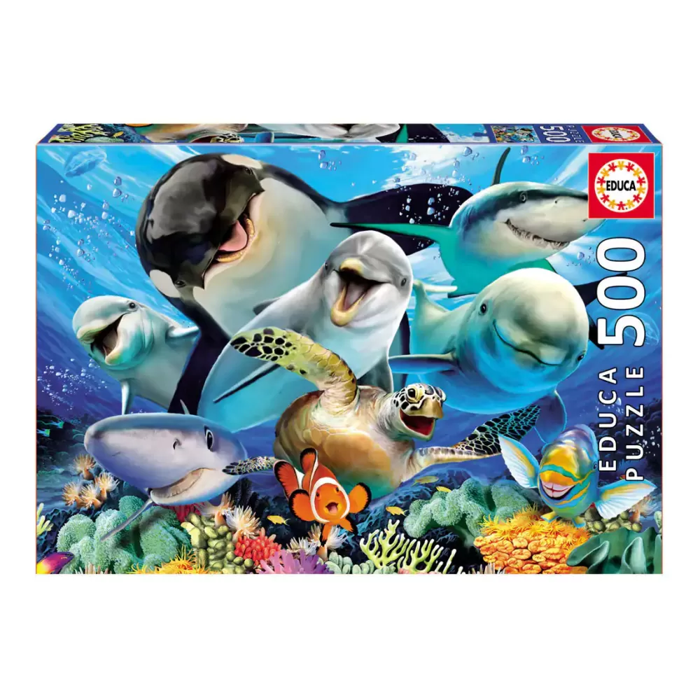 Educa Borrás Puzzle 500 Piezas Selfie Bajo El Agua Discount