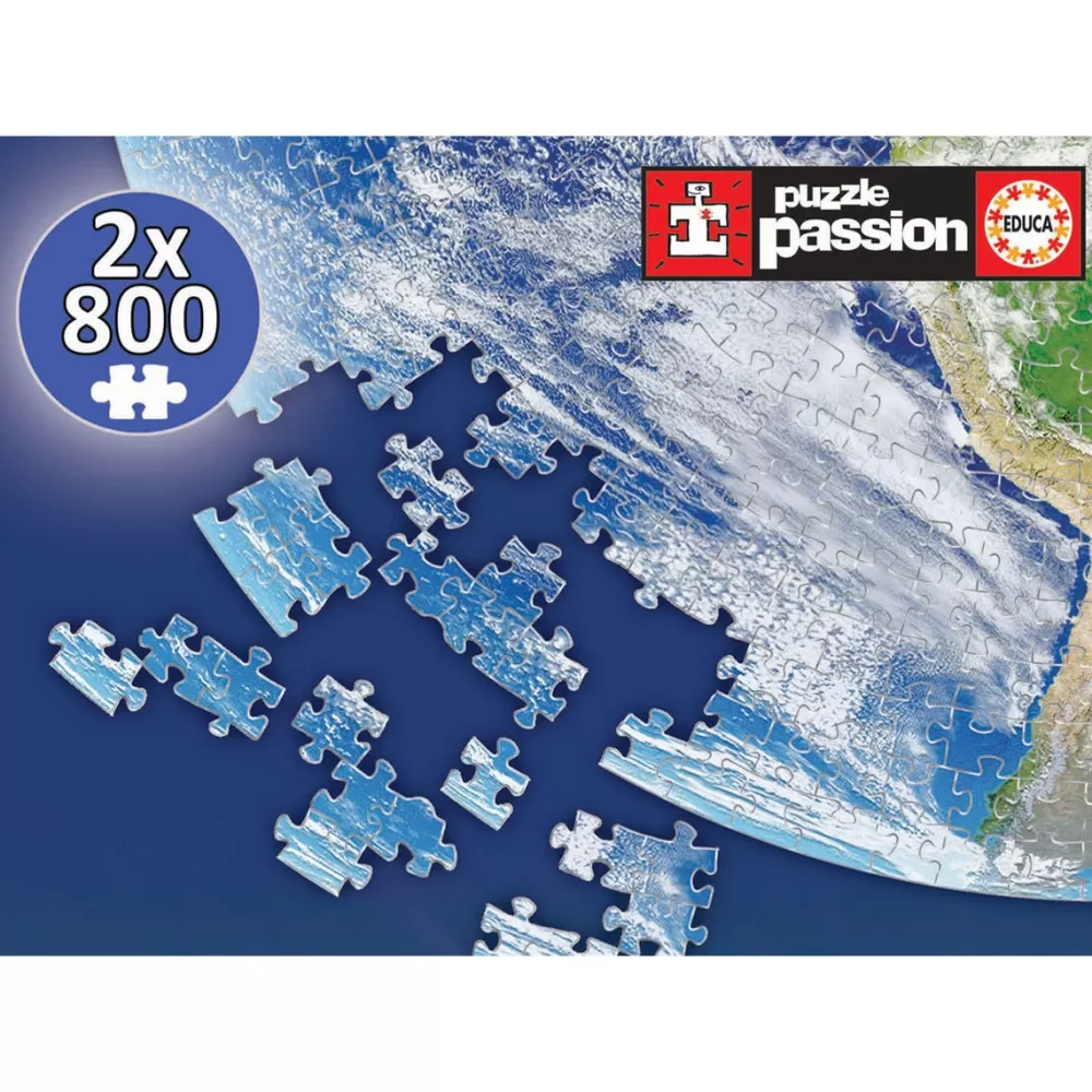 Educa Borrás Puzzles 2X800 Piezas Planeta Tierra Discount