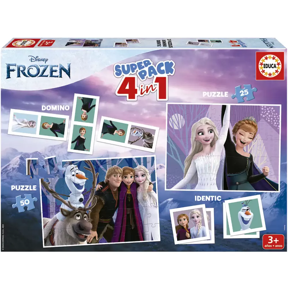 EDUCA Puzzles Superpack 4 In 1 Frozen Outlet