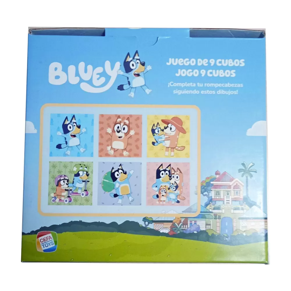 Cefa Toys Preescolar*Rompecabezas 9 Cubosbluey