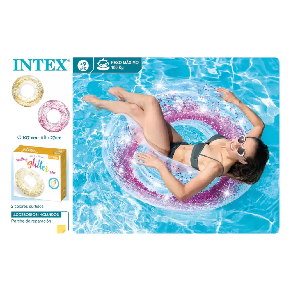 Intex Rueda Transparente Glitter Flash Sale