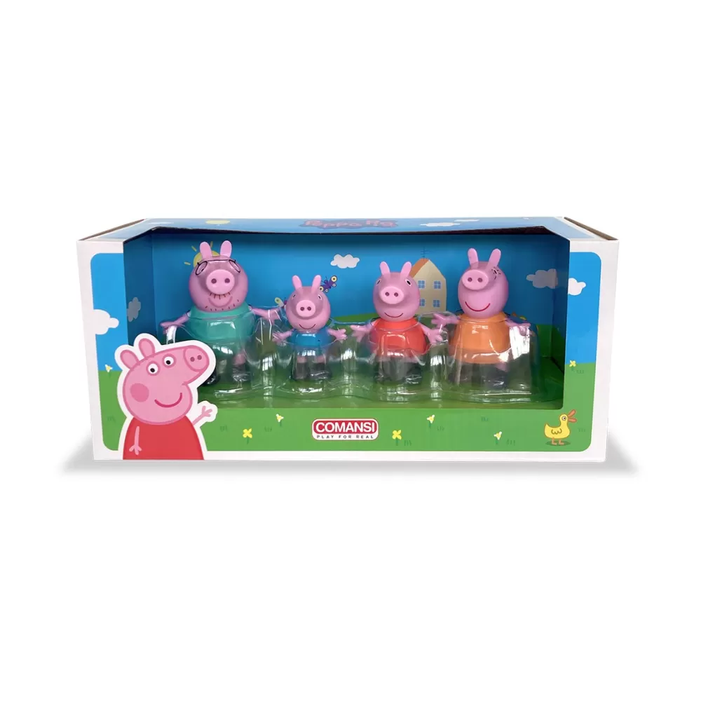 Comansi Muñecos Articulados*Set Coleccion Figuras Peppa Pig Family