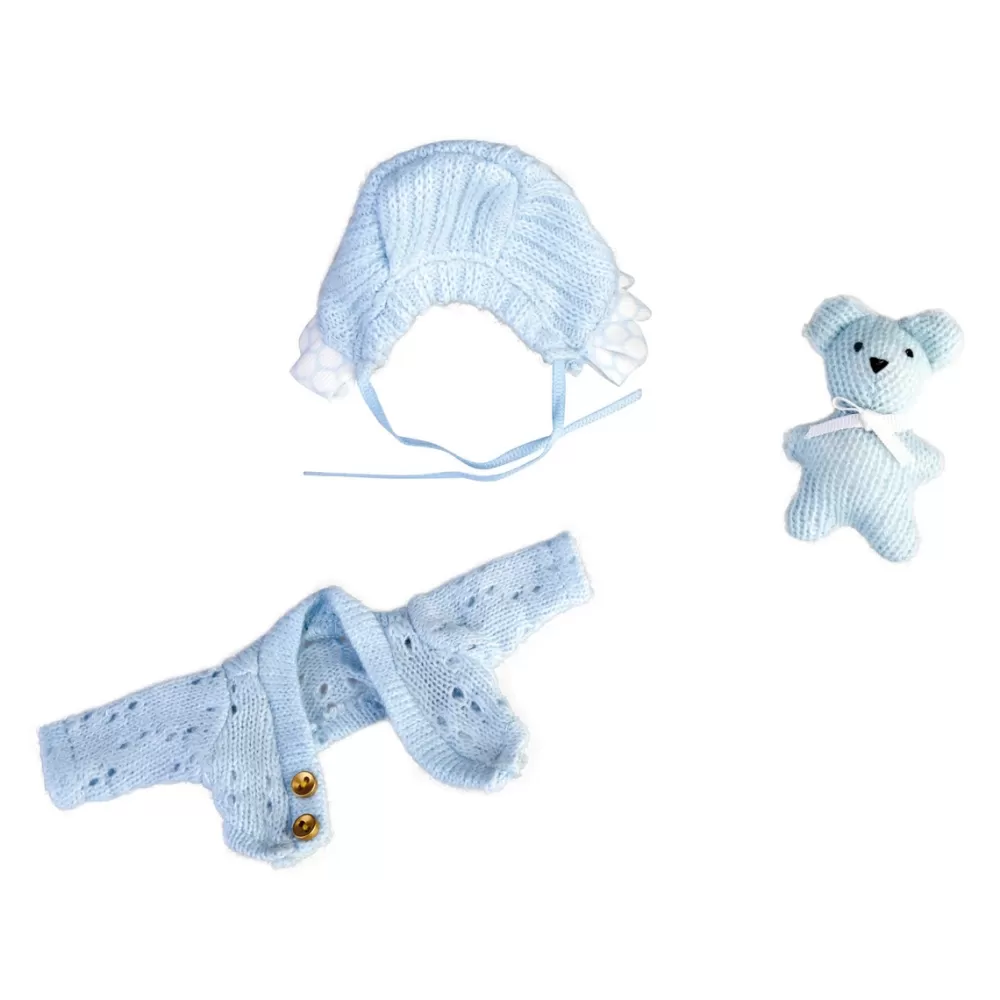 Barriguitas Munecas Y Peluches*Set De Bebe Con Ropita Azul Famosa