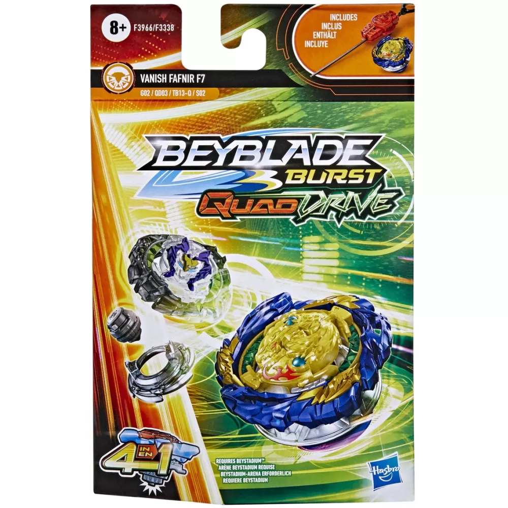 Beyblade Muñecos Articulados*Starter Pack Peonza Burst Quad Drive Bb