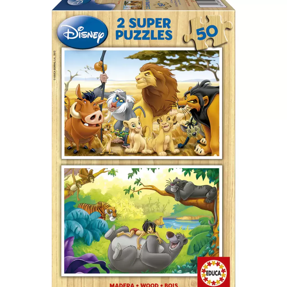 Disney Super Puzzles Madera Hot