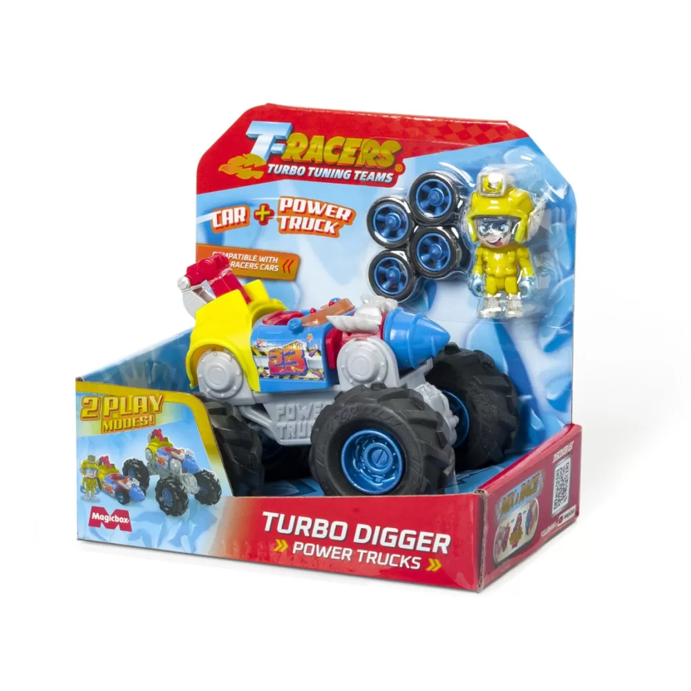 T-RACERS Muñecos Articulados* S - Power Trucks Turbo Digger