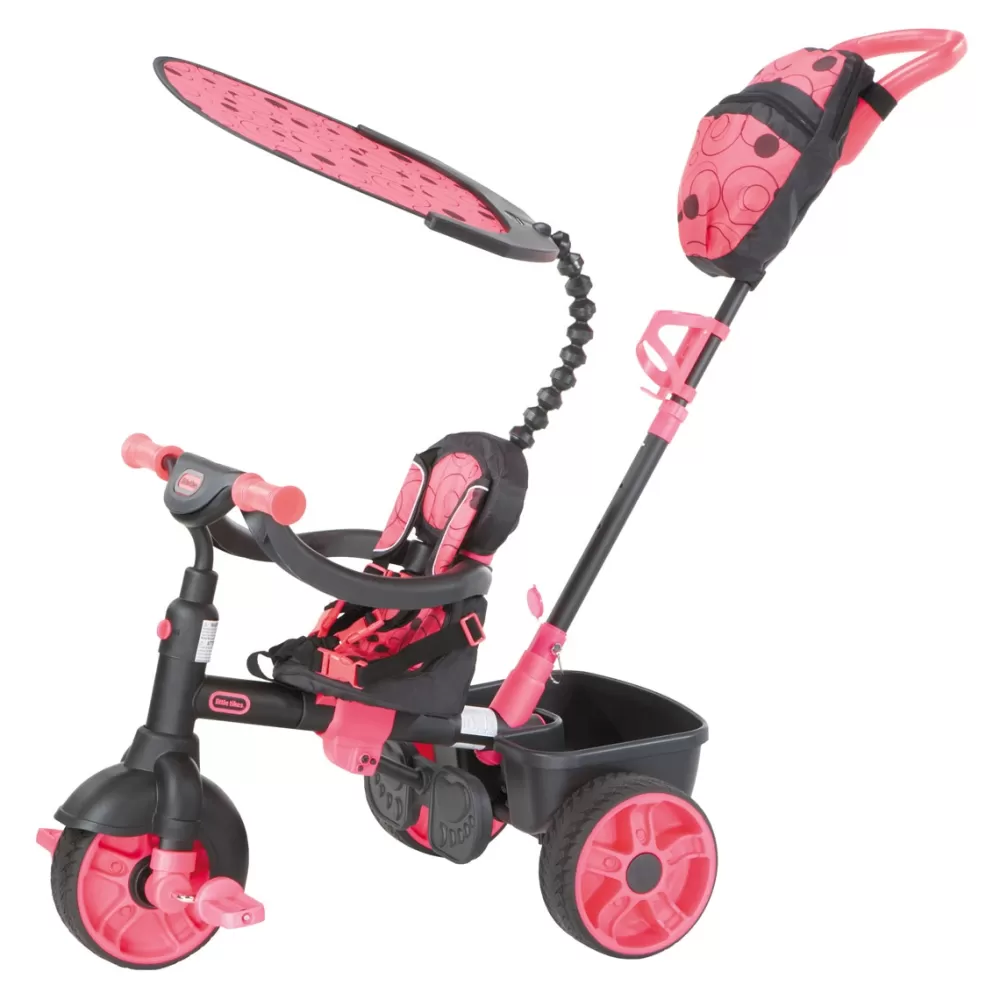 Little Tikes Bicicletas, Correpasillos, Triciclos*Triciclo Deluxe 4 En 1 Rosa Neon