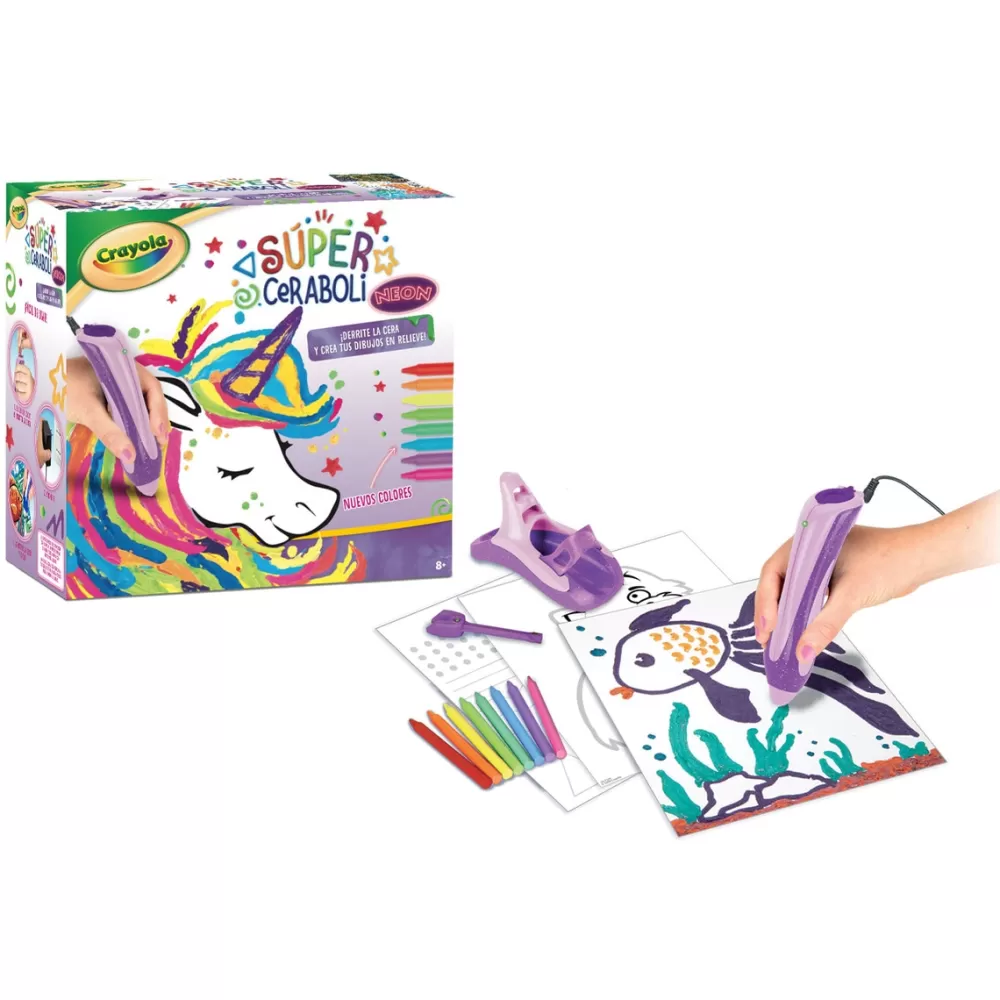 Crayola Juegos Educativos*Unicornio Neon Super Ceraboli